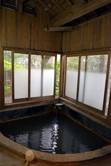 鹿児島　妙見温泉　おりはし旅館 室内露天風呂